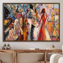 Afro American Jazz Band Canvas Wall Art | 3 Panel Music by MyGreatCanvas | Canvas Wall Art Prints | Photo Prints & Wall Decor