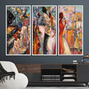 Afro American Jazz Band Canvas Wall Art | 3 Panel Music by MyGreatCanvas | Canvas Wall Art Prints | Photo Prints & Wall Decor