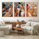 Afro American Jazz Band Canvas Wall Art | 3 Panel Music by MyGreatCanvas | Canvas Wall Art Prints | Photo Prints & Wall Decor