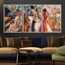 Afro American Jazz Band Canvas Wall Art | 3 Panel Music by MyGreatCanvas | Canvas Wall Art Prints | Photo Prints & Wall Decor