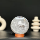Agate and quartz - Gemstone sphere
