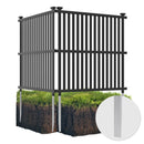 Air Conditioner Fence Panel with Metal Ground Stakes for Outside by LJGDeals
