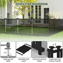 Air Conditioner Fence Panel with Metal Ground Stakes for Outside by LJGDeals