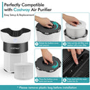 3-in-1 H13 True HEPA Activated Carbon Air Purifier Replacement Filter by DirectDeals