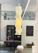 Akari Irregularly Twisted Paper 33N Pendant Light