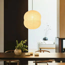 Akari Double Hemispherical Paper Pendant Light
