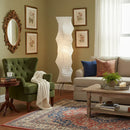 Akari Irregularly Twisted Paper UF4-33N Floor Lamp