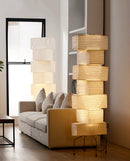 Akari Rectangular Stacked Paper UF4-L10 Floor Lamp