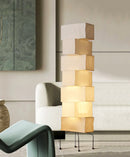 Akari Rectangular Stacked Paper UF4-L10 Floor Lamp