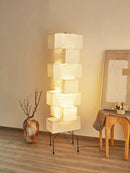 Akari Rectangular Stacked Paper UF4-L10 Floor Lamp