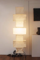 Akari Rectangular Stacked Paper UF4-L10 Floor Lamp