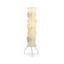 Akari Irregularly Twisted Paper UF4-33N Floor Lamp