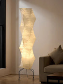 Akari Irregularly Twisted Paper UF4-33N Floor Lamp