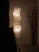 Akari Irregularly Twisted Paper UF4-33N Floor Lamp