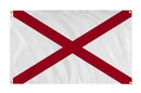 Alabama Flag with Grommets Along the Edges for Wall Hanging by Flagman of America