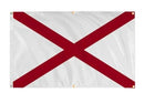 Alabama Flag with Grommets Along the Edges for Wall Hanging by Flagman of America