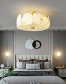 Alabaster Artze Brass Ceiling Light