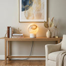 Alabaster Globe Table Lamp