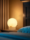 Alabaster Globe Table Lamp