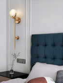 Alabaster Ava Brass Wall Lamp