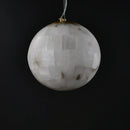 Alabaster Ball Pendant Light
