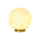 Alabaster Ball Table Lamp