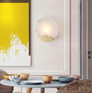 Alabaster Brass Wall Light