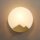 Alabaster Brass Wall Light
