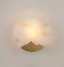Alabaster Brass Wall Light