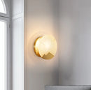 Alabaster Brass Wall Light
