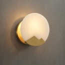 Alabaster Brass Wall Light
