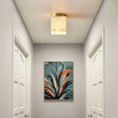 Alabaster Budnick Square Ceiling Light