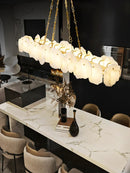 Alabaster Burton Round Chandelier