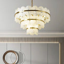 Alabaster Butterfly Round Chandelier