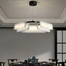 Delia Rectangular Alabaster Chandelier