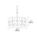 Alabaster Cloudscape Chandelier 11.8"