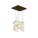 Alabaster Cube Box Chandelier