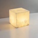Alabaster Cubic Table Lamp