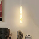 Alabaster Cylindrical Pendant Light