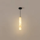 Alabaster Cylindrical Pendant Light