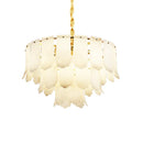 Alabaster Elba Brass Chandelier