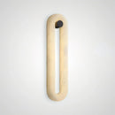 Alabaster Fader Elliptical Wall Lamp