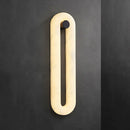 Alabaster Fader Elliptical Wall Lamp