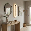 Alabaster Fader Elliptical Wall Lamp