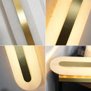 Alabaster Oval Wall Light