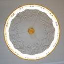 Alabaster Halo Brass Chandelier