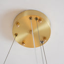 Alabaster Halo Brass Chandelier