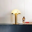 Hemispherical Alabaster Table Lamp