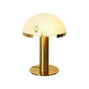 Hemispherical Alabaster Table Lamp