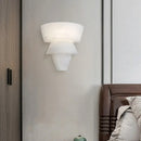 Alabaster Tiered Cone Wall Light